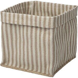 MÄVINN Basket, beige/jute handmade,  11 ¾x11 ¾x13 ¾ "